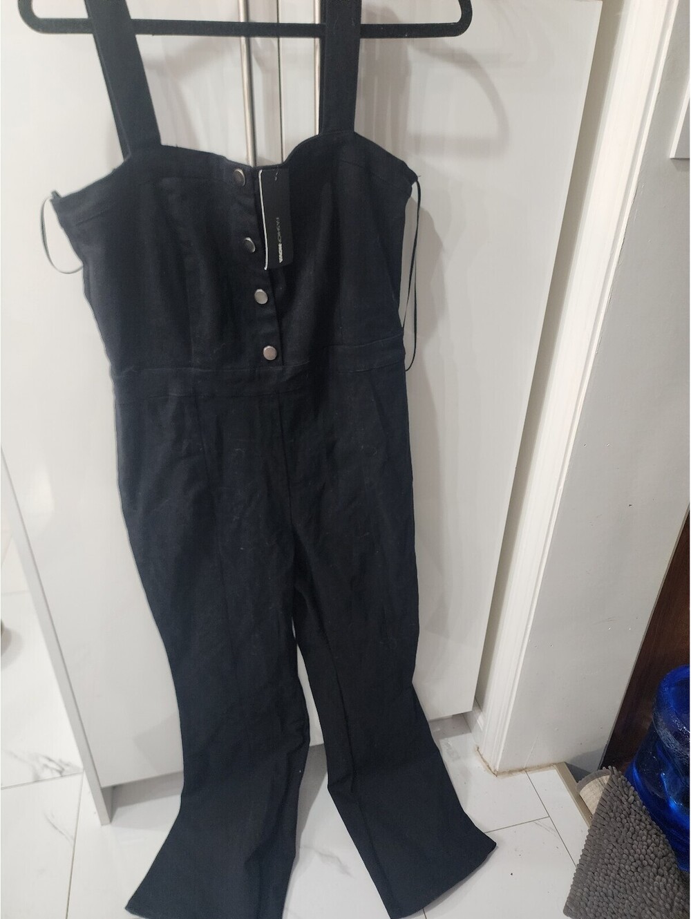 Fashion Nova Women's Black Sleeveless Jumpsuit Size XL